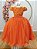 Vestido Infantil Formatura Festa Luxo Daminhas Terracota Luxo - Imagem 1