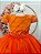 Vestido Infantil Formatura Festa Luxo Daminhas Terracota Luxo - Imagem 2