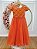 Vestido Infantil Formatura Festa Luxo Daminhas Terracota Luxo - Imagem 3