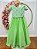Vestido Infantil Formatura Festa Luxo Daminhas Verde Luxo - Imagem 4