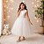 Vestido Infantil Marfim Casamento Festa Luxo Daminhas - Imagem 1