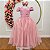 Vestido Infantil Formatura Festas Luxo Daminhas Rose - Imagem 1