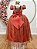 Vestido Infantil Formatura Festas Luxo Daminhas Terracota - Imagem 5