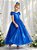 Vestido Infantil Formatura Festas Luxo Daminhas Azul Royal - Imagem 3