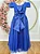 Vestido Infantil Formatura Festas Luxo Daminhas Azul Royal - Imagem 8