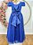 Vestido Infantil Formatura Festas Luxo Daminhas Azul Royal - Imagem 14