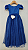 Vestido Infantil Formatura Festas Luxo Daminhas Azul Royal - Imagem 2