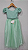 Vestido Infantil Formatura Festas Luxo Daminhas Verde Menta - Imagem 2