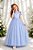 Vestido Infantil Formatura Festas Luxo Daminhas Azul Bebe - Imagem 3