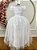 Vestido Infantil Formatura Festas Luxo Daminhas Branco - Imagem 3