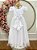 Vestido Infantil Formatura Festas Luxo Daminhas Branco - Imagem 7