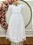 Vestido Infantil Formatura Festas Luxo Daminhas Branco - Imagem 6