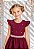 Vestido Infantil Longo Marsala Para Daminha Formatura Festa - Imagem 5
