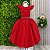 Vestido Infantil Longo Vermelho Para Daminha Formatura Festa - Imagem 10