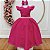 Vestido Infantil Longo Pink Para Daminha Formatura Festa - Imagem 2