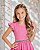 Vestido Infantil Longo Rosa Chiclete Para Daminha Formatura Festa - Imagem 2