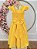Vestido Infantil Longo Amarelo Ouro Para Daminha Formatura Festa - Imagem 7