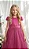 Vestido Infantil Formatura Festas Luxo Daminhas Pink - Imagem 7