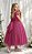 Vestido Infantil Formatura Festas Luxo Daminhas Pink - Imagem 6