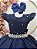 Vestido Infantil Longo Azul Marinho Para Daminha Formatura Festa - Imagem 4