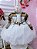 Vestido Infantil Off White Xadrez Strass Casamento com Bolero - Imagem 3