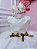 Vestido Infantil Off White Xadrez Strass Casamento com Bolero - Imagem 7