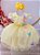 Vestido Infantil Jardim Encantado Amarelo Borboletas + Brinde - Imagem 2