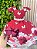 Vestido Infantil Marsala Jardim das Borboletas Pérolas + Brinde - Imagem 1