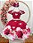 Vestido Infantil Marsala Jardim das Borboletas Pérolas + Brinde - Imagem 2