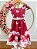 Vestido Infantil Marsala Jardim das Borboletas Pérolas + Brinde - Imagem 5
