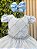 Vestido Infantil Azul Bebê Cinto de Pérolas Festa Luxo - Imagem 4