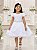 Vestido Infantil Branco Daminha Casamento Batizado Festa Luxo - Imagem 2