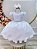Vestido Infantil Branco Daminha Casamento Batizado Festa Luxo - Imagem 5