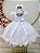 Vestido Infantil Branco Daminha Casamento Batizado Festa Luxo - Imagem 7
