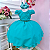 Vestido Infantil Verde Tiffany Daminha Casamento Festa Luxo - Imagem 2