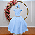 Vestido Longo Azul Bebe Dama Festa Infantil Formatura Casamento - Imagem 1