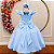 Vestido Longo Azul Bebe Dama Festa Infantil Formatura Casamento - Imagem 3