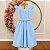 Vestido Longo Azul Bebe Dama Festa Infantil Formatura Casamento - Imagem 6