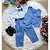 Conjunto Infantil Menino Social Colete Casamento Azul Serenity - Imagem 3