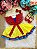 Vestido Princesa Maça Romper Menina Mesversário + Laço De brinde - Imagem 5