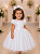 Vestido Infantil Branco Daminha Festas Dama de Honra - Imagem 1