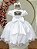 Vestido Infantil Branco Daminha Festas Dama de Honra - Imagem 5