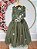 Vestido Infantil Verde Oliva Midi Formatura Festas Luxo - Imagem 9