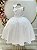 Vestido Infantil Longo Branco Luxo Daminhas Formaturas - Imagem 1