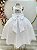 Vestido Infantil Longo Branco Luxo Daminhas Formaturas - Imagem 3