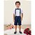 Conjunto Social Suspensorio Azul Marinho com Shorts - Imagem 2