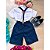 Conjunto Social Suspensorio Azul Marinho com Shorts - Imagem 6