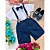 Conjunto Social Suspensorio Azul Marinho com Shorts - Imagem 3