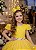 Vestido Infantil Formatura Amarelo Longo Tule com Glitter 4 ao 18 - Imagem 6