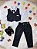 Conjunto Social Infantil Colete Preto Calça E Gravata - Imagem 5